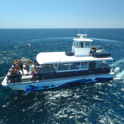 a small boat in a body of water