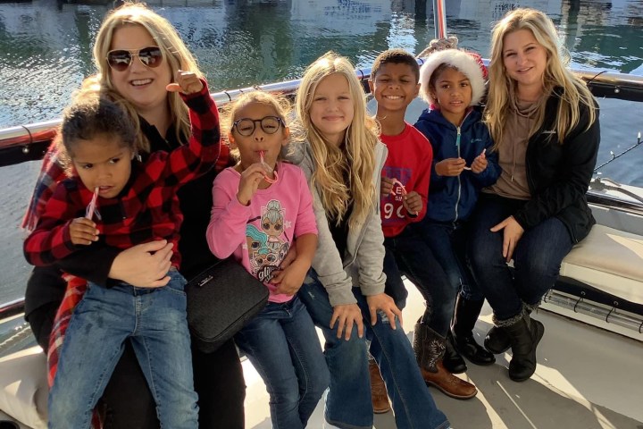 a group of people posing for the camera